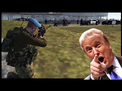 TRUMP MOTORCADE AMBUSH ~ Secret Service Defense - Men of War: Red Rising Mod