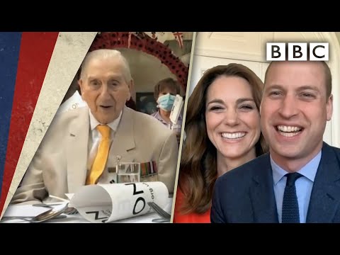 William and Kate video call veterans' party 🥳 | VE Day 75 - BBC