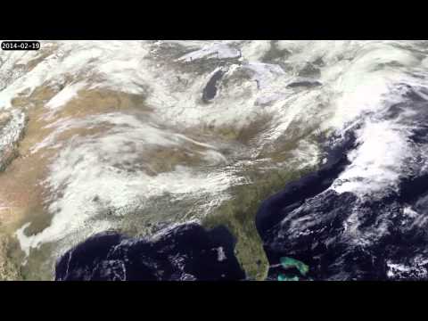 GOES Satellite Movie of 2014 Winter Storms
