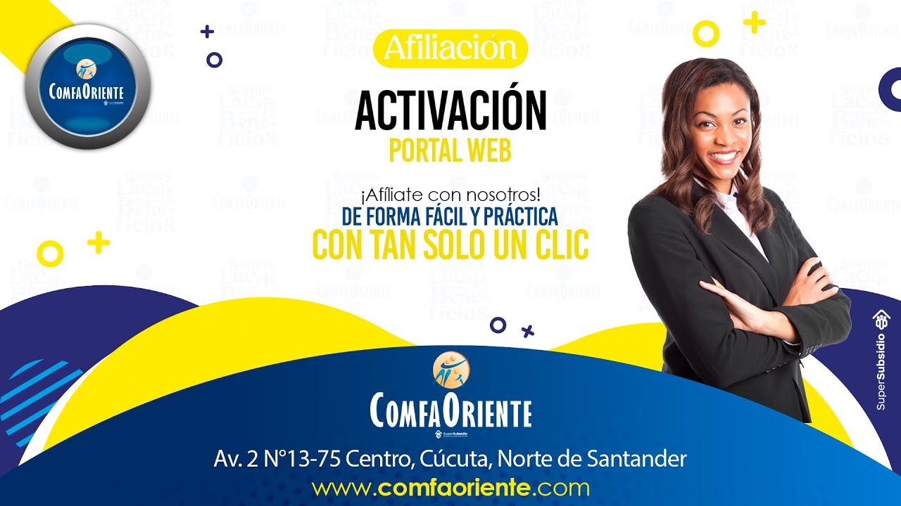 Tutorial para obtener un usuario en el portal de Afiliaciones en Línea de ComfaOriente