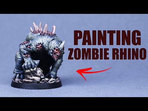 How To Paint Zombie Rhino - Marvel Zombies