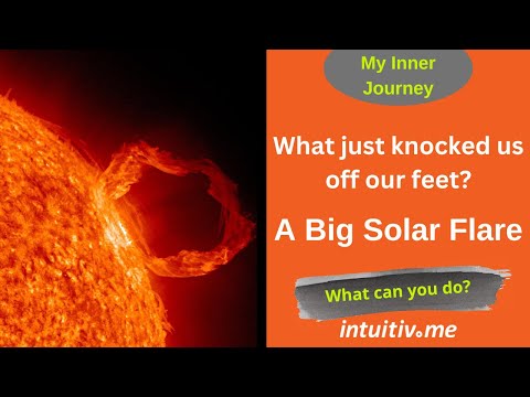 What just knocked us off our feet? A Big solar Flare