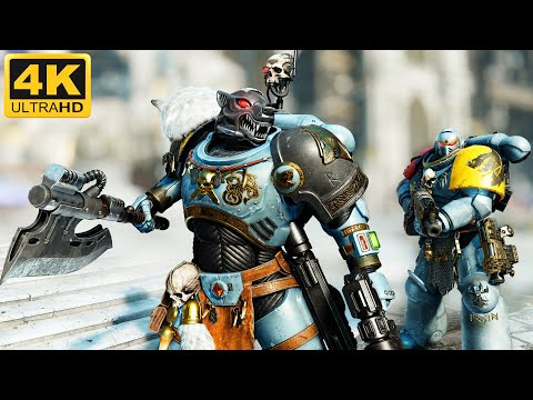 NEW SPACE WOLVES CHAMPION + POWER AXE GAMEPLAY - Warhammer 40k: Space Marine 2 (4K, Mod)