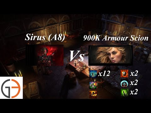 [POE Heist] Sirus Awakener 8 VS 900,000 Armour Transcendence Scion