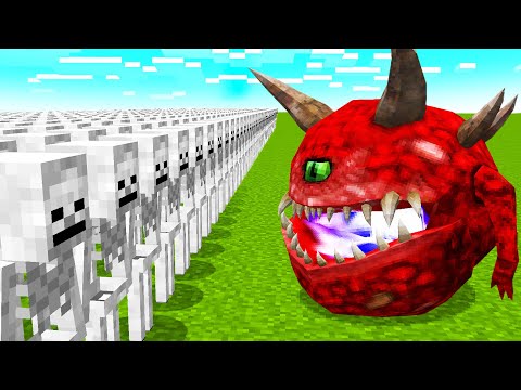 EPIC Minecraft Mob Battle! 1000 Skeletons VS Nightmare Mobs!