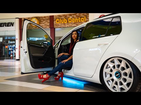 Bagged Golf MK7 on Rotiform CVT