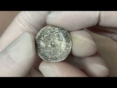 Zygmunt II August, Trojak Gdańsk 1557 - rzadki