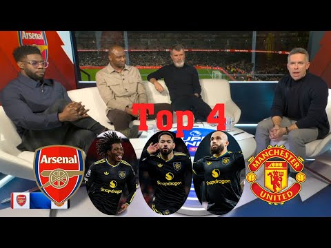 Arsenal vs Manchester United 2-3 Michael Carrick Beat Arteta Again💥 Roy Keane & Cunha Crazy Reaction