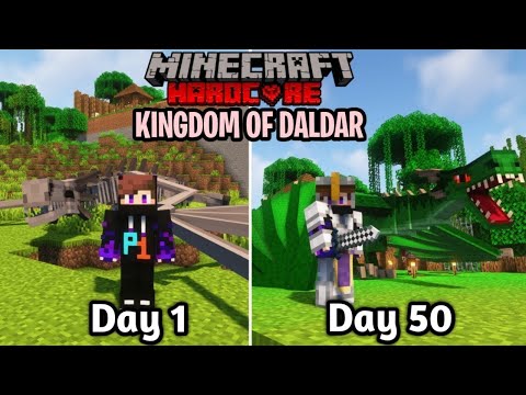 Survived 100 Days in Hardcore Minecraft! Insane Kingdom of Daldar Challenge