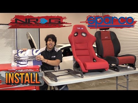 NRG Bucket Seat Install - 9th Gen Civic Si - 2012 2013 2014 2015 Honda Civic
