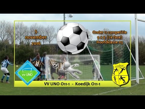 VV UNO JO11-1 - Koedijk JO11-1 (05-11-2016)