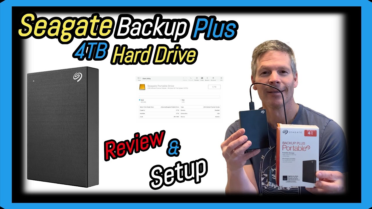 Seagate Backup Plus 4 TB External Hard Drive Review and Setup With a 7-Year User