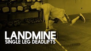 Landmine Single Leg Deadlift exercise video thumbnail