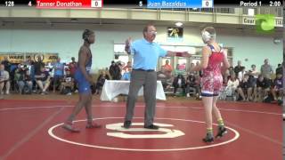 128 f, Juan Bazaldua, Illinois vs Tanner Donathan, Ohio