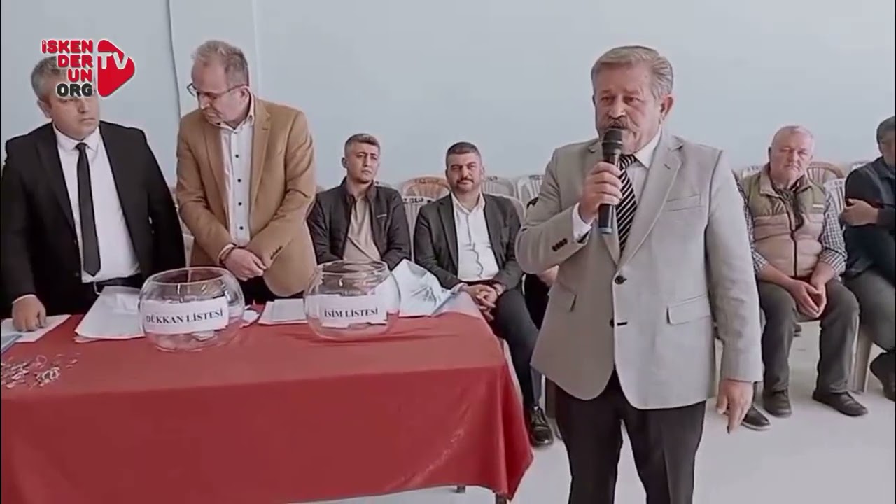 Erzin’de Yeni Küçük Sanayi Sitesinde Kura Heyecanı