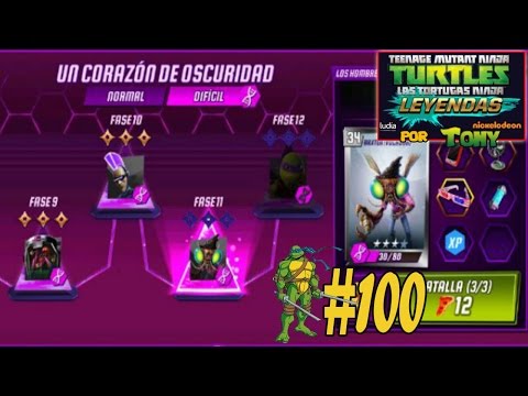 Tortugas Ninja Leyendas "Cap. 100 - Un corazón de oscuridad, Fases 11 a 12 (difícil)" por Tony