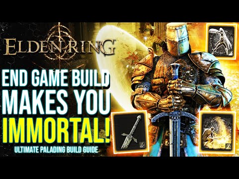 The Ultimate IMMORTAL Paladin For End Game! Elden Ring Best STR/FAI Build Highest Damage & Healing