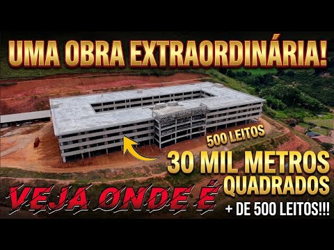 Veja como está a construção do hospital pra 500 leitos,em Matipo MG, #drone #minasgerais #interior 