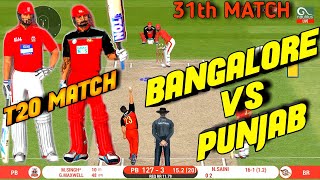 IPL 2020-ROYAL CHALLENGERS BANGALORE VS KINGS XI PUNJAB 31st MATCH IN Real Cricket™ 20 | RCB VS KXIP
