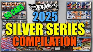 Unboxing ALL of MY 2025 Hot Wheels SILVER SERIES cars! 98 cars!!