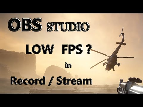 OBS lagging during Recording/ Streaming FIXED! (low FPS)