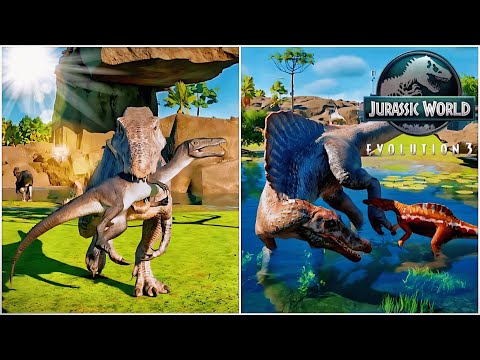 All Carnivore Babies Socializing with Their Parents! | Jurassic World Evolution 3
