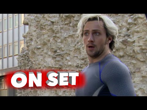 Marvel's Avengers: Age of Ultron: Aaron Taylor-Johnson "Quicksilver" Behind the Scenes Movie Broll