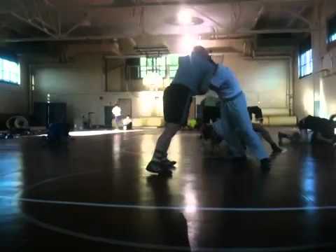 Kelly burch and sam schmitz wrestling