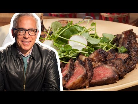 Geoffrey Zakarian Makes a Grilled Cowboy Rib-Eye Steak...