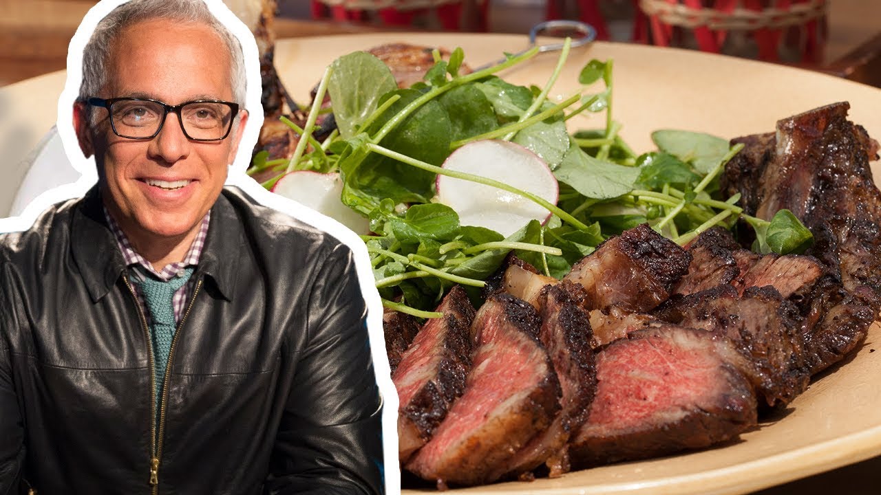 Geoffrey Zakarian Makes A Grilled Cowboy Rib Eye Steak Food Network