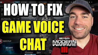 COD MW3: How to Fix Game Voice Chat & Mic Not Working on PS5