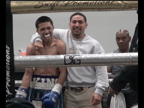 BIG KO!! Wait for it!! 16-year-old Pro Boxer 'King David' Garcia gets 1st-RD KO Win in U.S. debut!