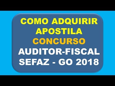 Baixar Apostila Auditor Fiscal Sefaz - GO 2018