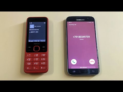 Nokia 150 vs Samsung Galaxy S7 Incoming call & Outgoing call