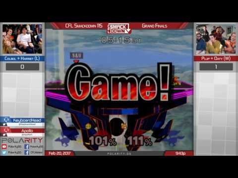 CFL Smackdown 115 Melee - Plup + Oaty vs Colbol + Harriet - Doubles Grand Finals