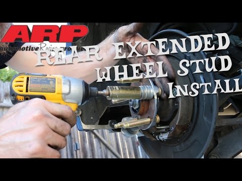 ARP REAR EXTENDED WHEEL STUD INSTALL SUBARU WRX