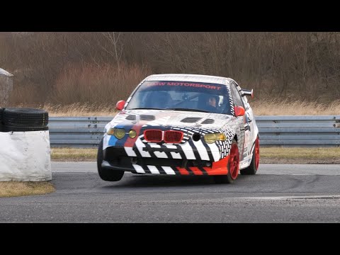 Patryk Groblewski, BMW E46 330ti - 1. Kryterium SuperOES - Tor Poznań, 27.01.2024
