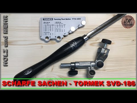 Drechselmesser schärfen mit Tormek SVD-186 und TTS-100