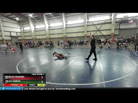 87 Lbs Cons. Round 3 - Reveles McEwen, MT Vs Micah Garcia, CA 09d9