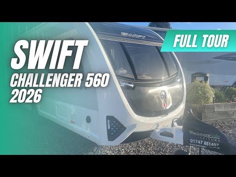 Swift Challenger 560 2026 | Luxury 4 Berth Touring Caravan | Truma CombiNeo