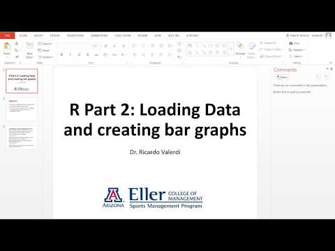 R part 2: Loading Lahman database and creating bar graph, scatter plot thumbnail