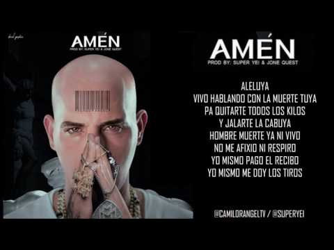 AMEN - KENDO KAPONI FT ANUEL AA (LETRA)