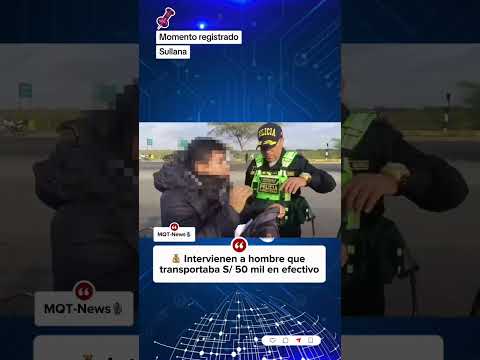 Intervencion policial incauta 50 mil soles en una mochila 🤑