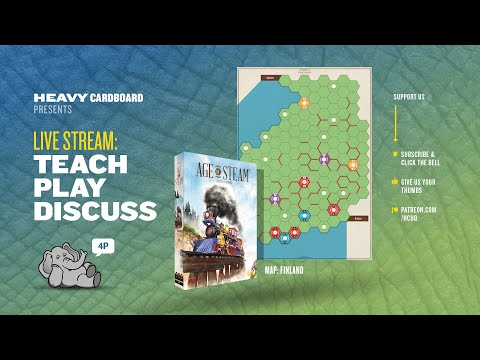 Age of Steam: Finland 4p Teaching, Play-through, & Round table by Heavy Cardboard