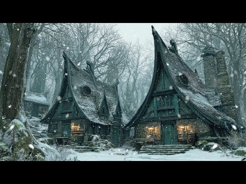 Mystic Celtic Winter Cottages — Medieval Celtic Winter Ambience for Sleep, Relax & Study