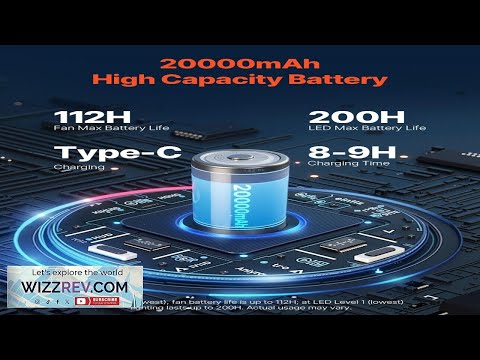 8 inch Foldable Rechargeable Oscillating Fan 3 in 1 Remote 8 Speeds Review