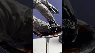 Ferrofluid coating a magnets resulting in a nearly frictionless surface on the magnet #magnets