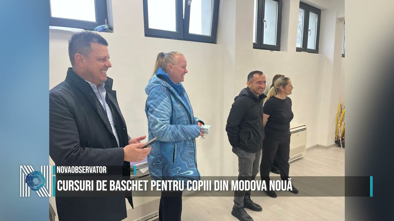 Cursuri de baschet pentru copiii din Modova Nouă