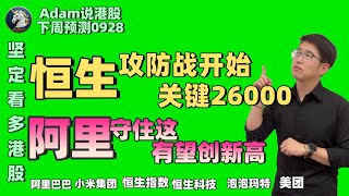 【港股下週展望9.28】阿里有望创新高（2025.0928）#阿里巴巴 #港股 #恒生指数 #港股投资 #小米 #腾讯 #泡泡玛特#baba #今日港股#香港股票#中芯国际 #美团 #腾讯#京东
