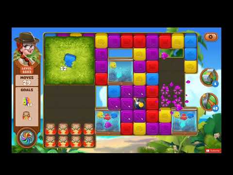 Lost Island Blasd Adventure Level 1663 NO BOOSTERS - A S GAMING ✔